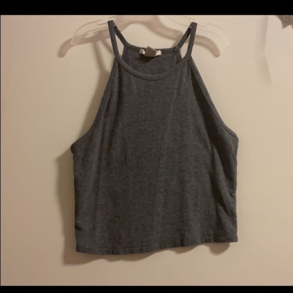 Gray halter tank top!
